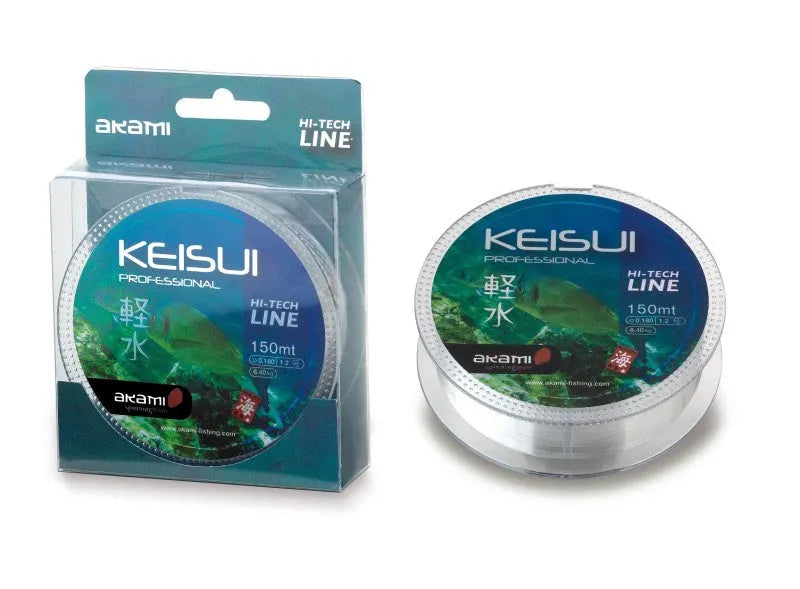 Hilo Akami Keisui – Monofilamento Terpolymer Nylon Clear para spinning (150 m)
